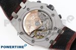 ROYAL OAK OFFSHORE 42MM SAFARI SS APF 1:1 BEST EDITION WHITE DIAL ON BROWN LEATHER STRAP A7750 - Image 10