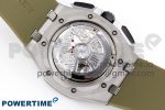 Royal Oak Offshore 44mm SS Black Ceramic Bezel APF 1:1 Best Edition Brown Dial on Brown Rubber Strap A4401 - Image 9