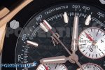 Royal Oak Offshore 44mm RG Black Ceramic Bezel APF 1:1 Best Edition Black/Silver Dial on Black Rubber Strap A4401 - Image 4