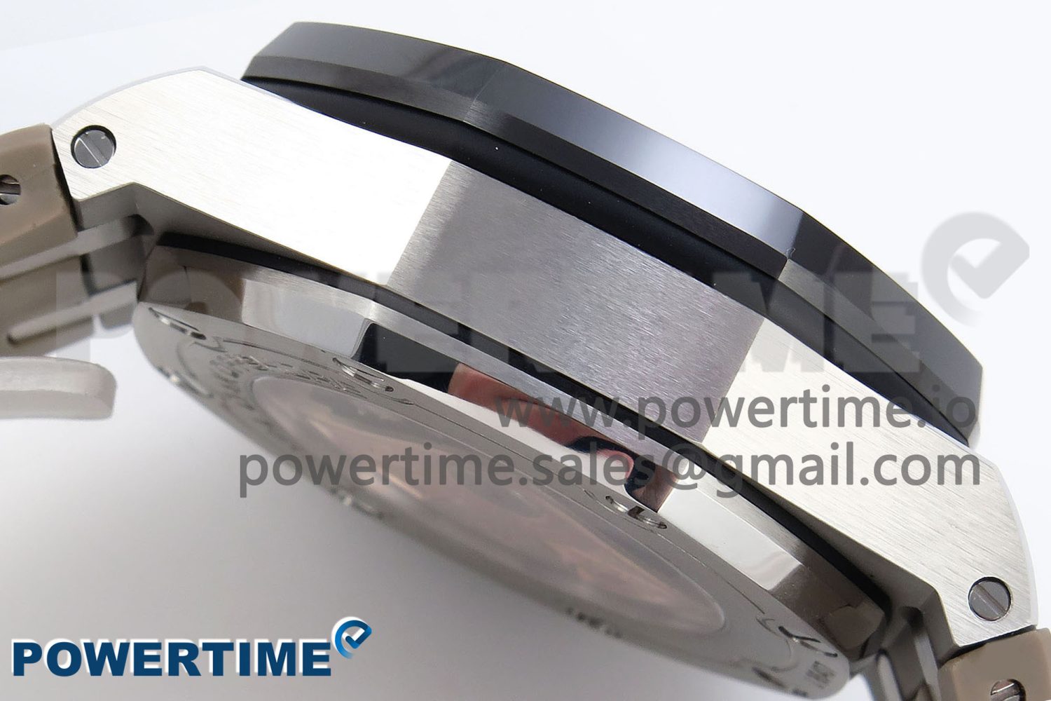 ROYAL OAK OFFSHORE 42MM SS APF 1:1 BEST EDITION BROWN DIAL CERAMIC BEZEL ON GRAY RUBBER STRAP A3126 - Image 7