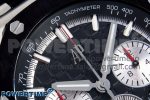 Royal Oak Offshore 44mm SS Black Ceramic Bezel APF 1:1 Best Edition Black/Silver Dial on Black Rubber Strap A4401 - Image 4