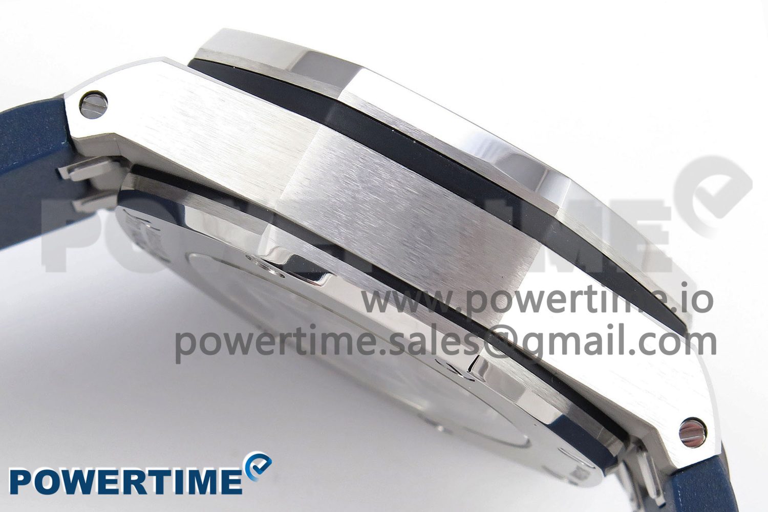 Royal Oak Offshore 44mm SS Bezel APF 1:1 Best Edition Blue/Silver Dial on Blue Rubber Strap A4401 - Image 7