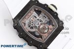 RM21-01 TOURBILLON NTPT RMF BEST EDITION RG BEZEL SKELETON DIAL ON WHITE RUBBER STRAP - Image 9