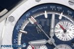 Royal Oak Offshore 44mm SS Bezel APF 1:1 Best Edition Blue/Silver Dial on Blue Rubber Strap A4401 - Image 4