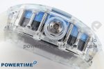 RM035 TRANSPARENT RMF BEST EDITION SKELETON BLUE DIAL ON TRANSLUCENT RUBBER STRAP CLONE RMUL2 - Image 7