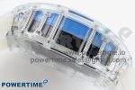 RM035 TRANSPARENT RMF BEST EDITION SKELETON BLUE DIAL ON TRANSLUCENT RUBBER STRAP CLONE RMUL2 - Image 8