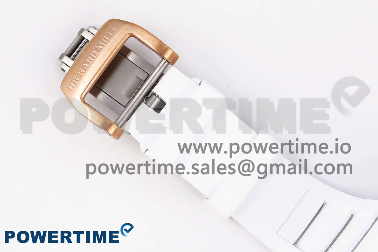 RM21-01 TOURBILLON NTPT RMF BEST EDITION RG BEZEL SKELETON DIAL ON WHITE RUBBER STRAP - Image 11