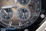 Royal Oak Offshore 44mm SS Black Ceramic Bezel APF 1:1 Best Edition Brown Dial on Brown Rubber Strap A4401 - Image 5