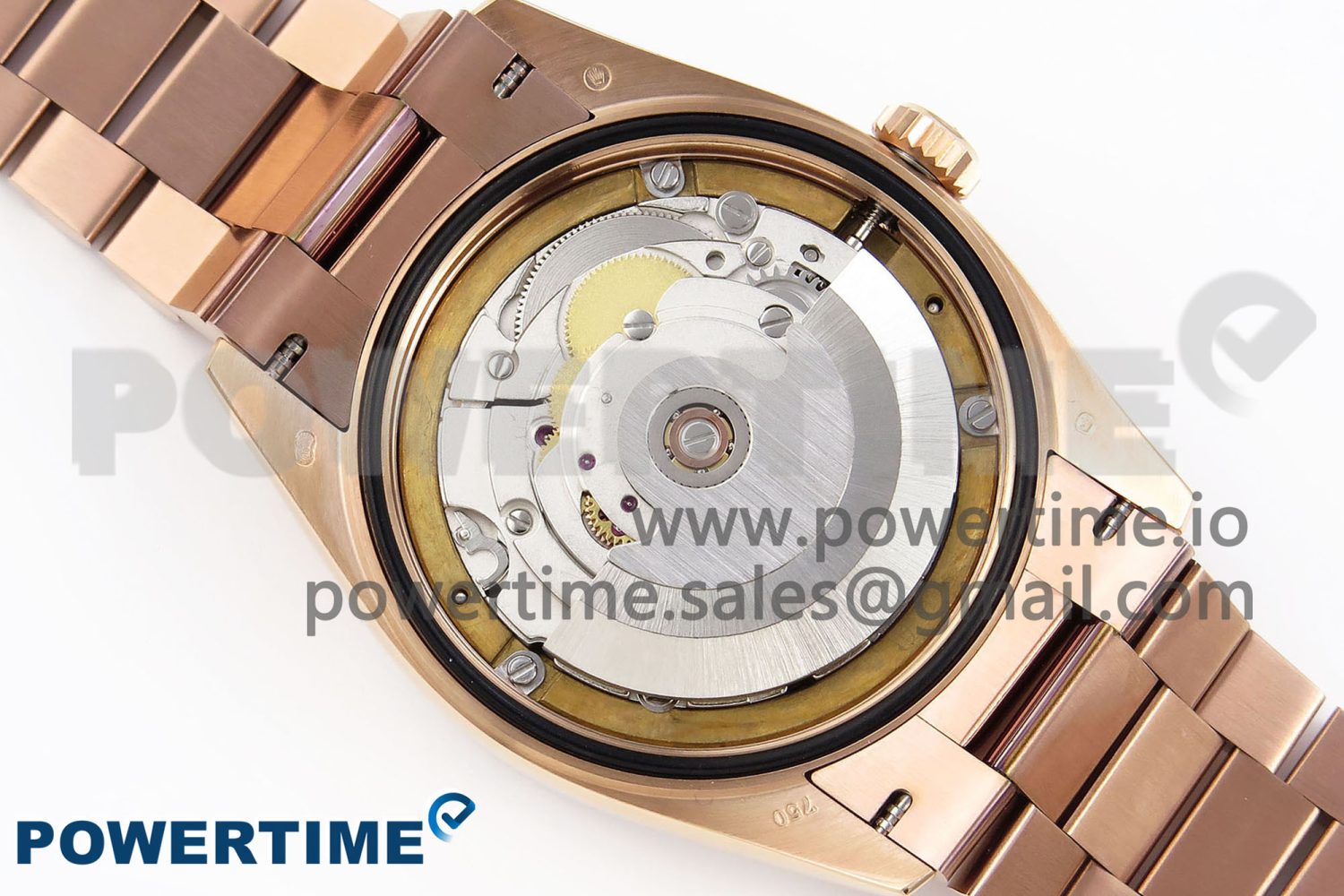 DAY DATE 36 RG RAF 1:1 BEST EDITION GREEN STONE DIAL DIAMONDS BEZEL ON RG BRACELET A2836 - Image 10