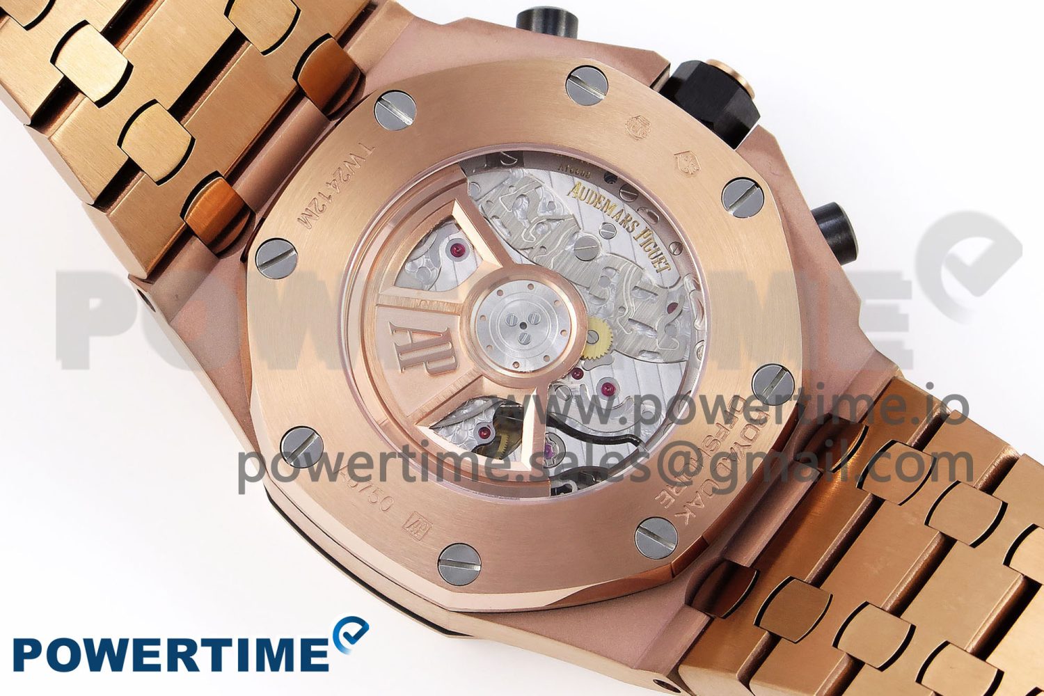 ROYAL OAK OFFSHORE 42MM RG APF 1:1 BEST EDITION BLUE/RG DIAL ON RG BRACELET STRAP A4404 - Image 8