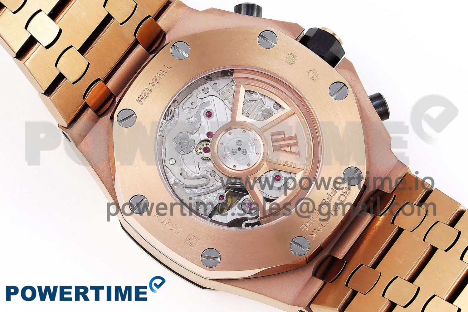 ROYAL OAK OFFSHORE 42MM RG APF 1:1 BEST EDITION BLUE/RG DIAL ON RG BRACELET STRAP A4404 - Image 9