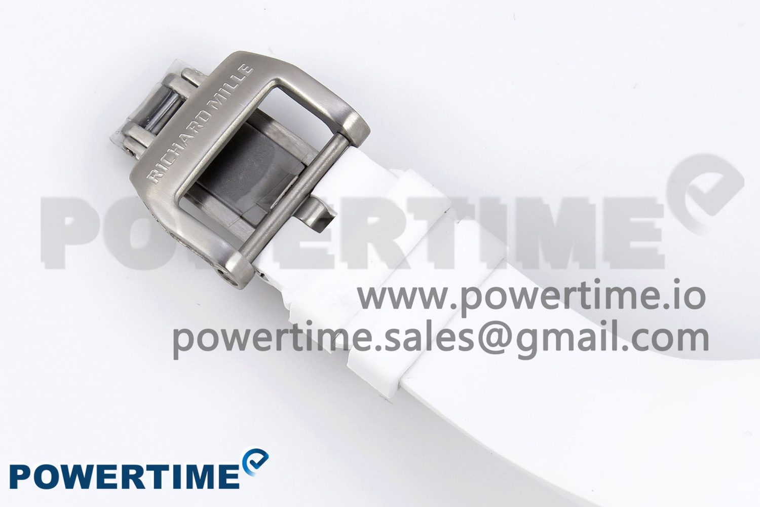 RM035 TRANSPARENT RMF BEST EDITION SKELETON BLUE DIAL ON WHITE RUBBER STRAP CLONE RMUL2 - Image 11