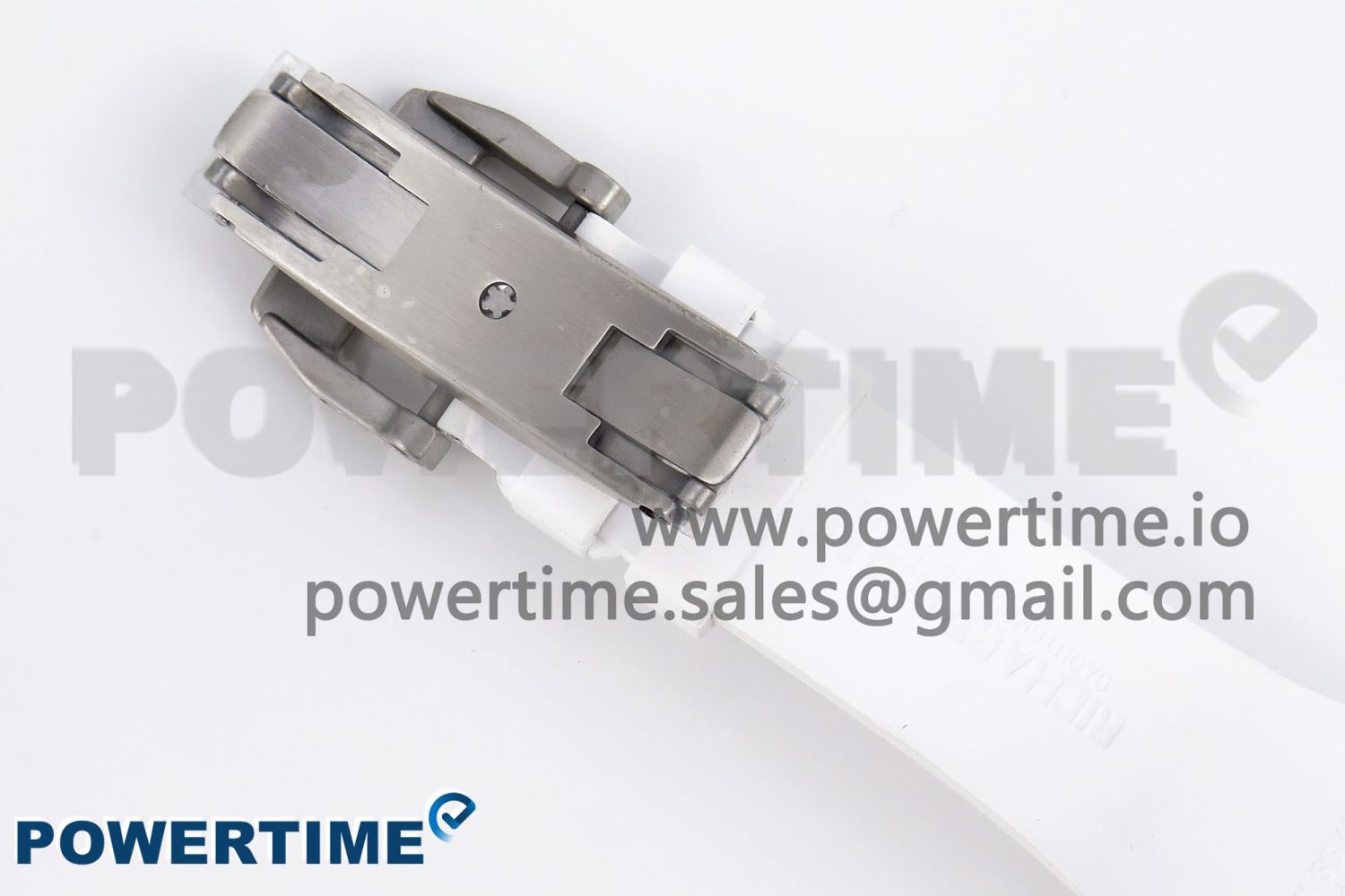 RM035 TRANSPARENT RMF BEST EDITION SKELETON BLUE DIAL ON WHITE RUBBER STRAP CLONE RMUL2 - Image 12