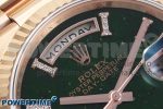 DAY DATE 36 RG RAF 1:1 BEST EDITION GREEN STONE DIAL ON RG BRACELET A2836 - Image 4
