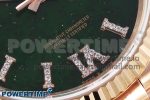 DAY DATE 36 RG RAF 1:1 BEST EDITION GREEN STONE DIAL ON RG BRACELET A2836 - Image 5