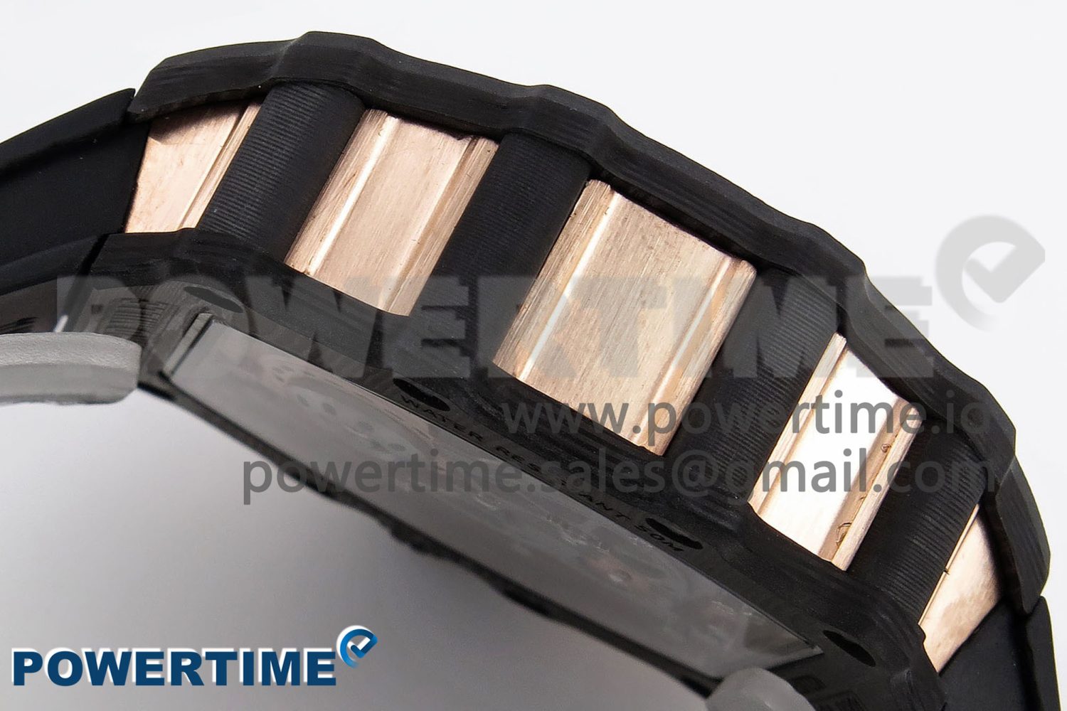 RM21-01 TOURBILLON NTPT RMF BEST EDITION RG BEZEL SKELETON DIAL ON BLACK RUBBER STRAP - Image 8
