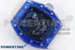 RM035 BLUE TRANSPARENT RMF BEST EDITION SKELETON DIAL ON TRANSLUCENT RUBBER STRAP CLONE RMUL2 - Image 9