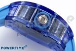RM035 BLUE TRANSPARENT RMF BEST EDITION SKELETON DIAL ON BLUE RUBBER STRAP CLONE RMUL2 - Image 7