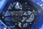 RM035 BLUE TRANSPARENT RMF BEST EDITION SKELETON DIAL ON BLUE RUBBER STRAP CLONE RMUL2 - Image 10