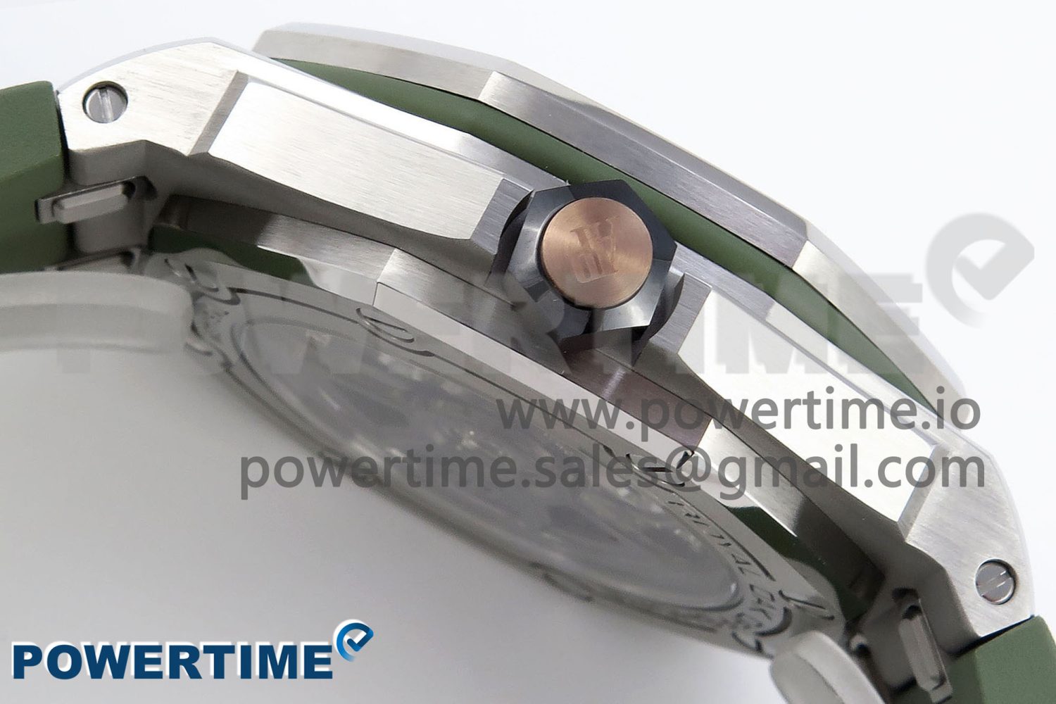 ROYAL OAK OFFSHORE DIVER 15720 APSF 1:1 BEST EDITION GREEN DIAL ON GREEN RUBBER STRAP SA4308 - Image 6
