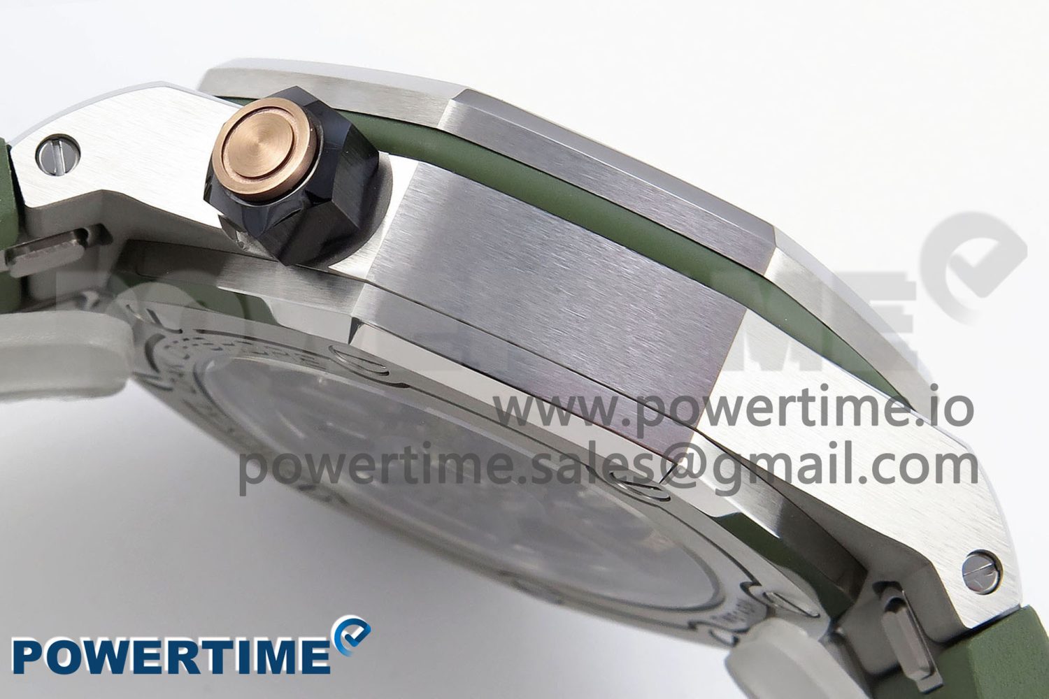 ROYAL OAK OFFSHORE DIVER 15720 APSF 1:1 BEST EDITION GREEN DIAL ON GREEN RUBBER STRAP SA4308 - Image 7