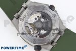 ROYAL OAK OFFSHORE DIVER 15720 APSF 1:1 BEST EDITION GREEN DIAL ON GREEN RUBBER STRAP SA4308 - Image 8
