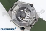 ROYAL OAK OFFSHORE DIVER 15720 APSF 1:1 BEST EDITION GREEN DIAL ON GREEN RUBBER STRAP SA4308 - Image 9