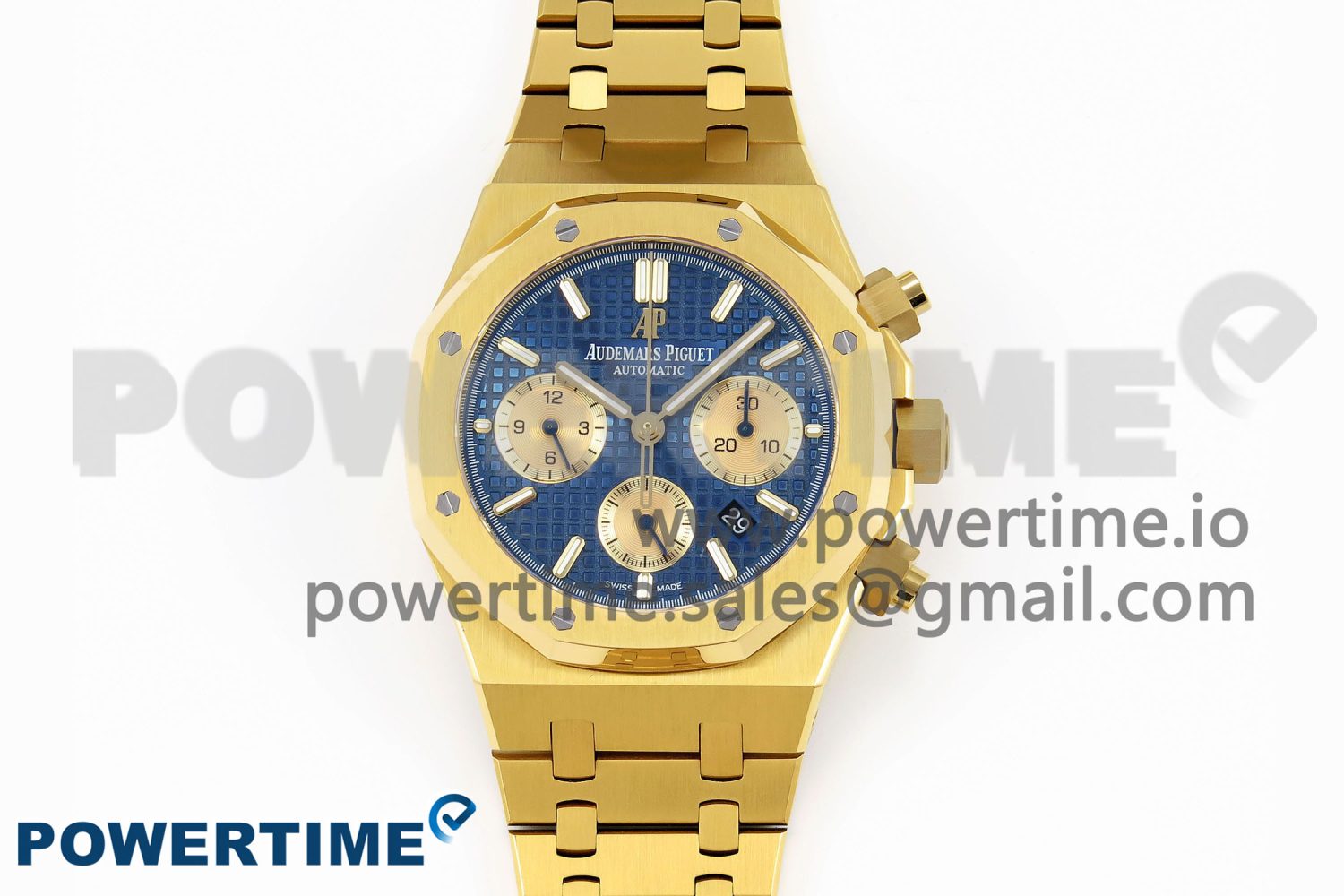 Royal Oak Chrono 26331 YG IPF 1:1 Best Edition Blue/YG Dial on YG Bracelet A7750 - Image 1