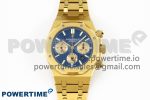 Royal Oak Chrono 26331 YG IPF 1:1 Best Edition Blue/YG Dial on YG Bracelet A7750