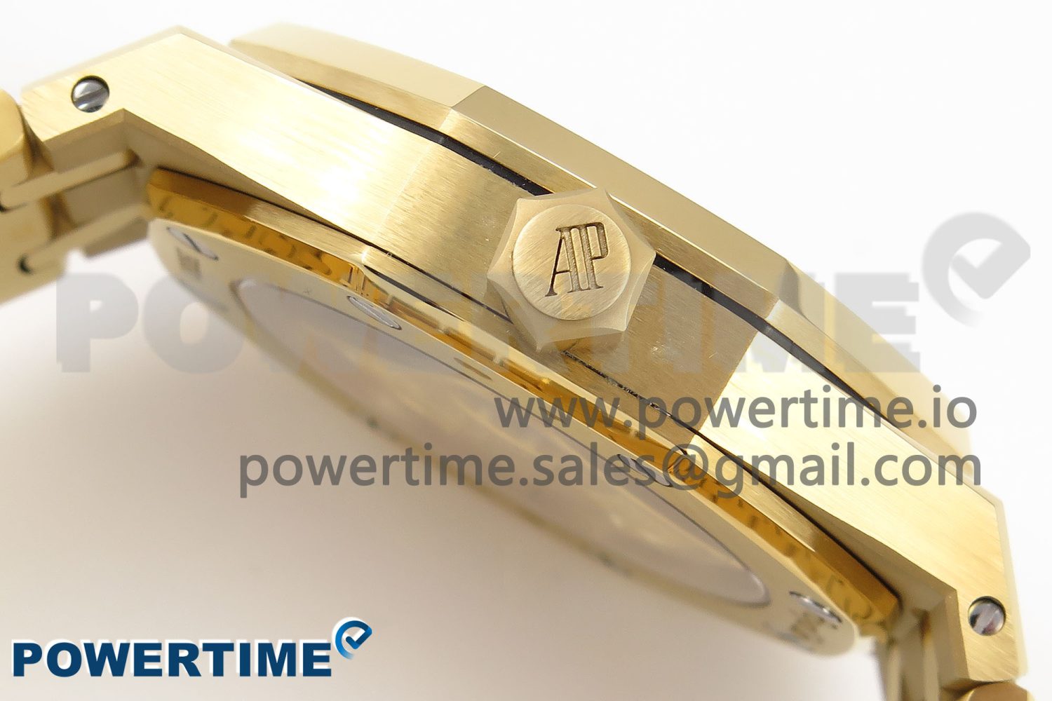Royal Oak 37mm 15450 YG IPF Best Edition White Dial on YG Bracelet SA3120 Super Clone - Image 6