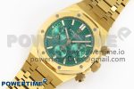 Royal Oak Chrono 26331 YG IPF 1:1 Best Edition Green Dial on YG Bracelet A7750 - Image 2