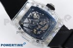 RM035 TRANSPARENT RMF BEST EDITION SKELETON DIAL ON BLACK RUBBER STRAP CLONE RMUL2 - Image 9