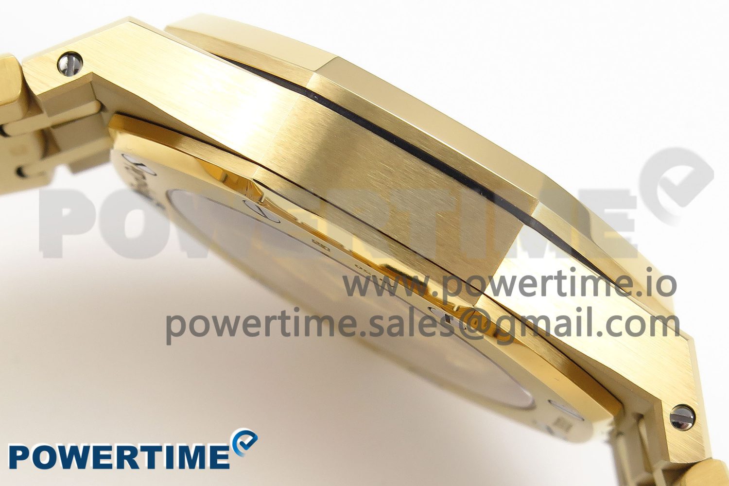 Royal Oak 37mm 15450 YG IPF Best Edition Blue Dial on YG Bracelet SA3120 Super Clone - Image 7