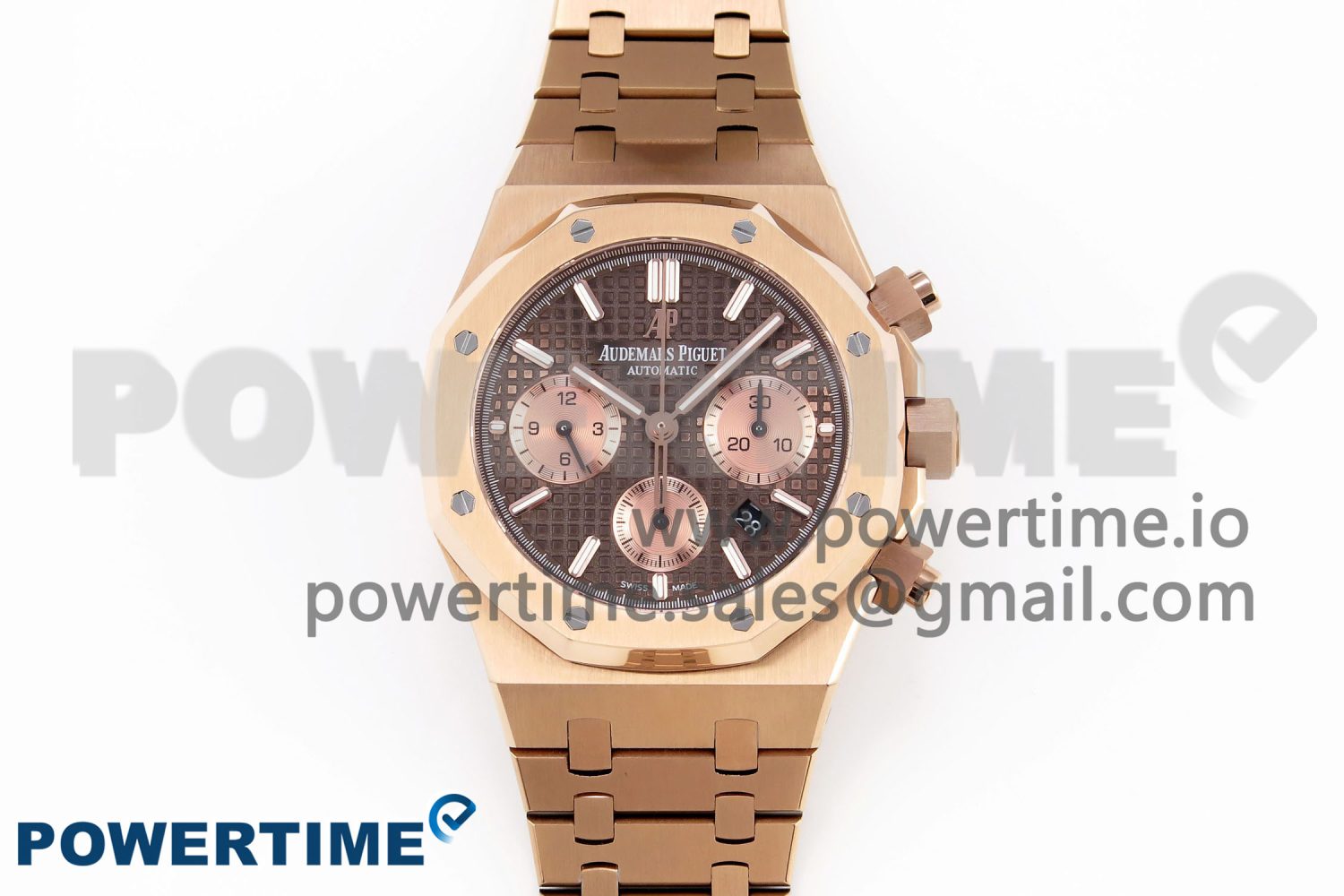 Royal Oak Chrono 26331 RG IPF 1:1 Best Edition Brown/RG Dial on RG Bracelet A7750 - Image 1