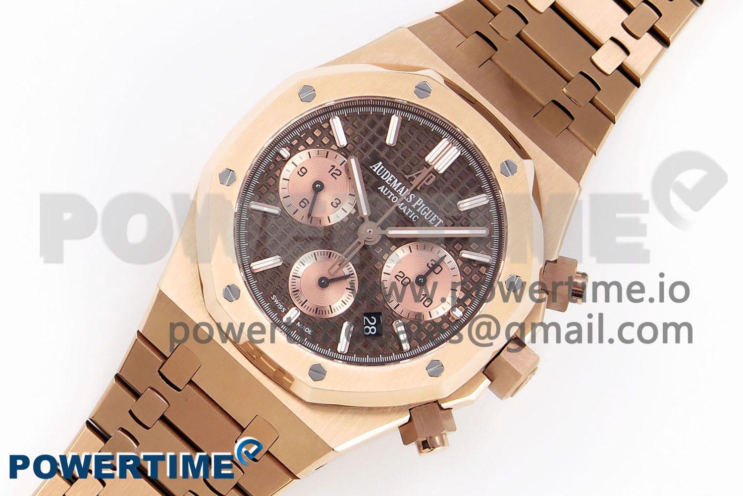 Royal Oak Chrono 26331 RG IPF 1:1 Best Edition Brown/RG Dial on RG Bracelet A7750 - Image 2
