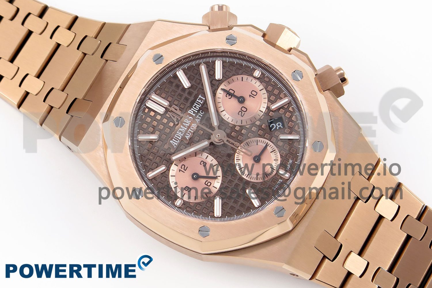 Royal Oak Chrono 26331 RG IPF 1:1 Best Edition Brown/RG Dial on RG Bracelet A7750 - Image 3
