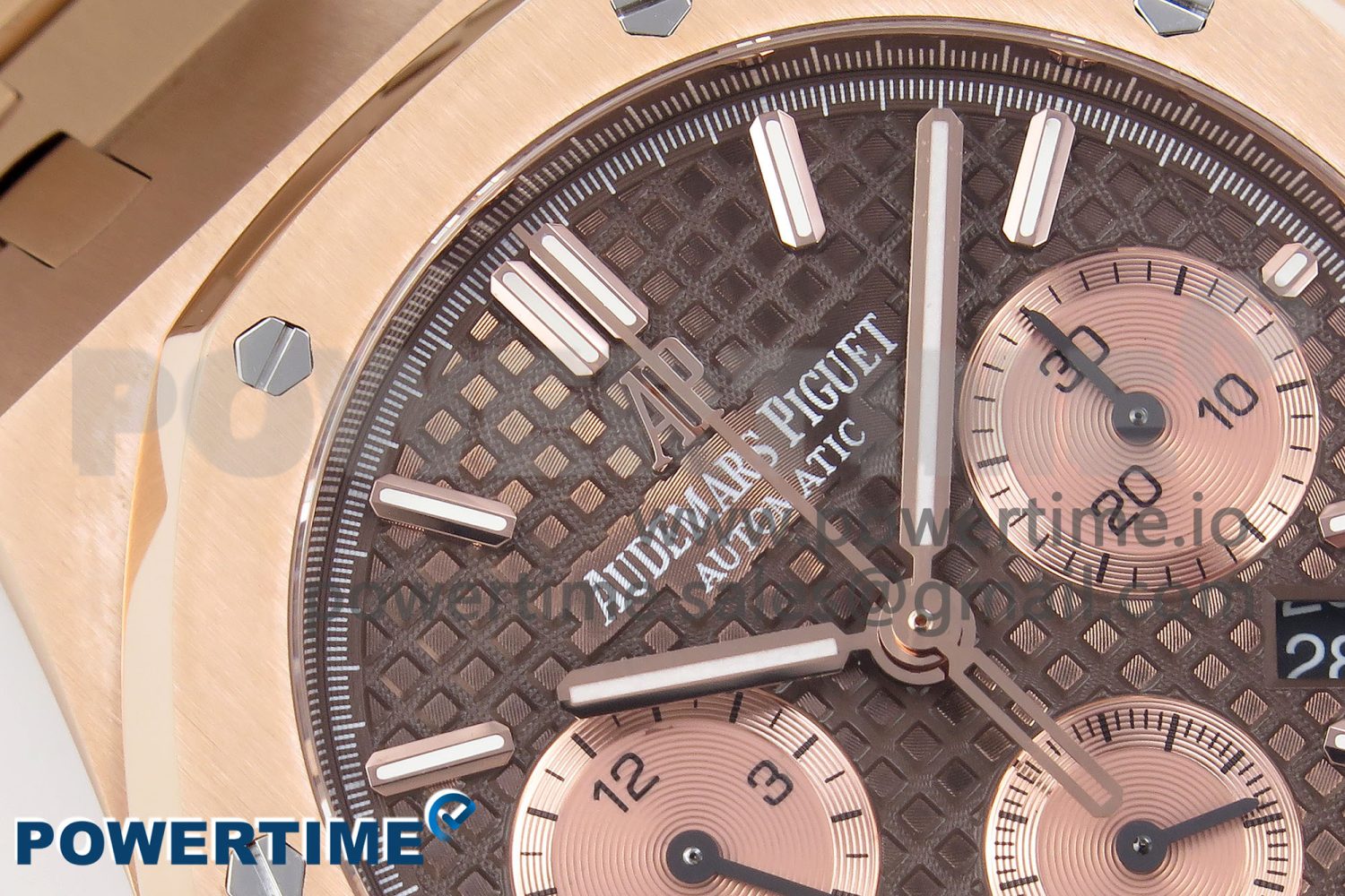 Royal Oak Chrono 26331 RG IPF 1:1 Best Edition Brown/RG Dial on RG Bracelet A7750 - Image 4