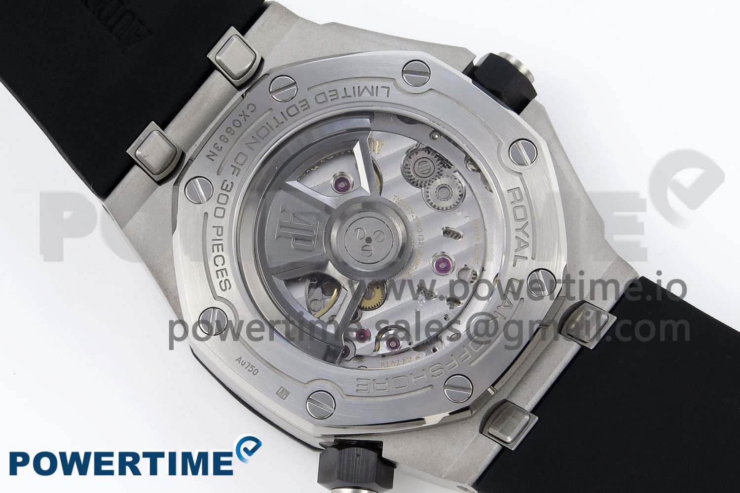 ROYAL OAK OFFSHORE DIVER 15720 CERAMIC BEZEL APSF 1:1 BEST EDITION BLACK DIAL ON BLACK RUBBER STRAP SA4308 - Image 8