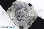ROYAL OAK OFFSHORE DIVER 15720 CERAMIC BEZEL APSF 1:1 BEST EDITION BLACK DIAL ON BLACK RUBBER STRAP SA4308 - Image 8