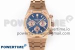 Royal Oak Chrono 26331 RG IPF 1:1 Best Edition Blue/RG Dial on RG Bracelet A7750