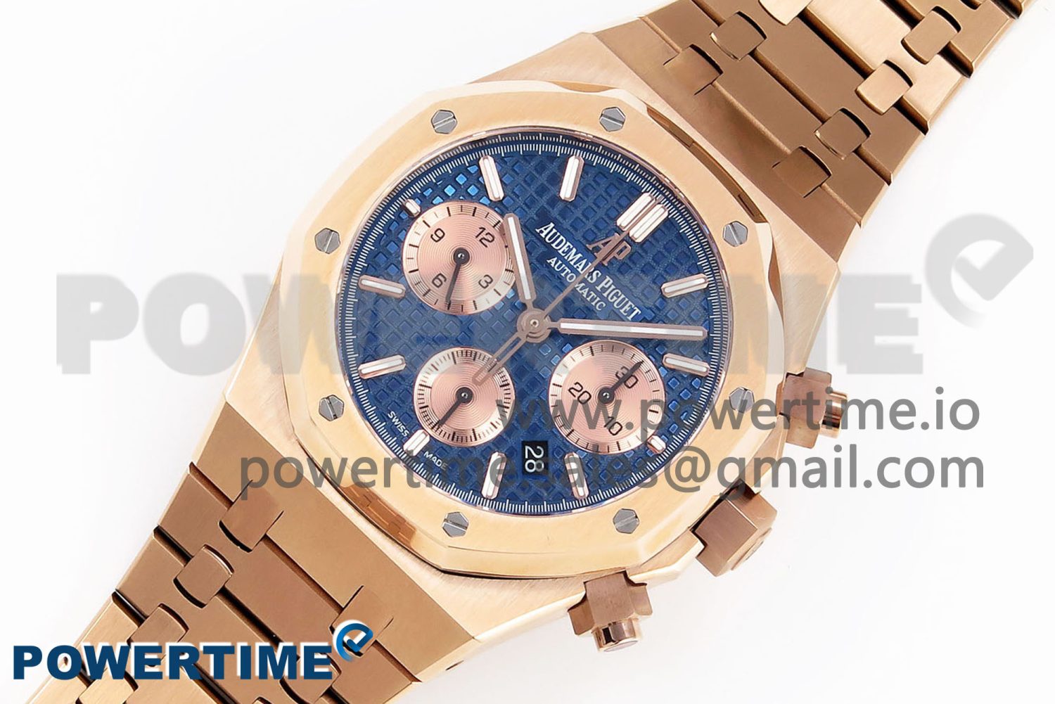 Royal Oak Chrono 26331 RG IPF 1:1 Best Edition Blue/RG Dial on RG Bracelet A7750 - Image 2