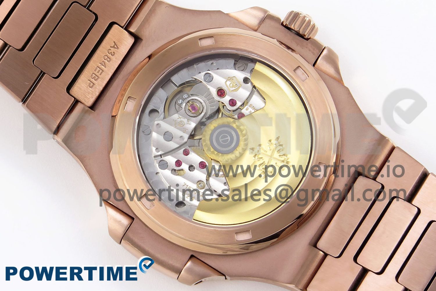 NAUTILUS 5711 RG GPF 1:1 BEST EDITION GRAY DIAL PURPLE DIAMONDS BEZEL ON RG BRACELET 324CS - Image 9