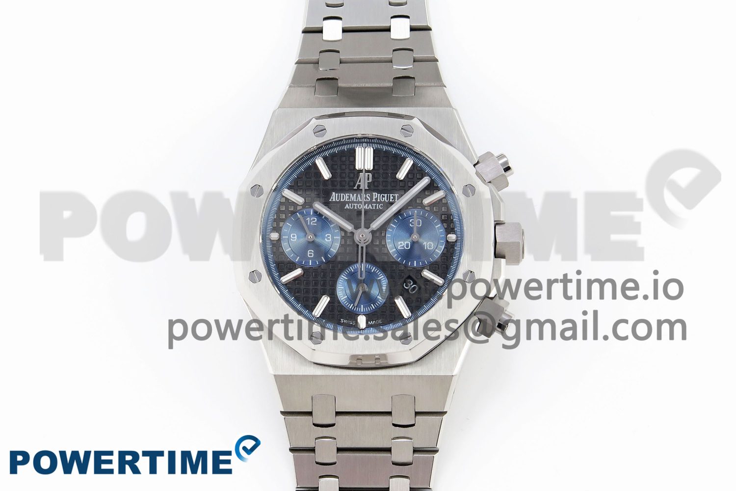 Royal Oak Chrono 26331 SS IPF 1:1 Best Edition Gray/Blue Dial on SS Bracelet A7750 - Image 1