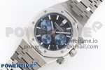 Royal Oak Chrono 26331 SS IPF 1:1 Best Edition Gray/Blue Dial on SS Bracelet A7750 - Image 2