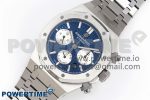 Royal Oak Chrono 26331 SS IPF 1:1 Best Edition Blue/White Dial on SS Bracelet A7750 - Image 2