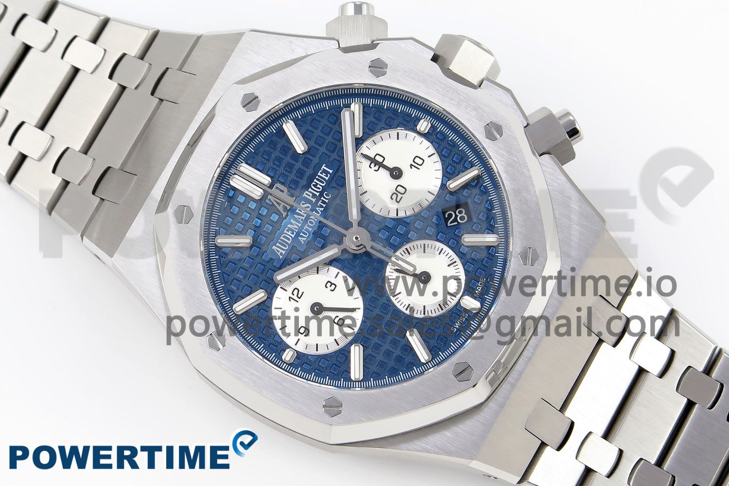 Royal Oak Chrono 26331 SS IPF 1:1 Best Edition Blue/White Dial on SS Bracelet A7750 - Image 3