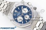 Royal Oak Chrono 26331 SS IPF 1:1 Best Edition Blue/White Dial on SS Bracelet A7750 - Image 3