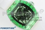 RM035 GREEN TRANSPARENT RMF BEST EDITION SKELETON DIAL ON TRANSLUCENT RUBBER STRAP CLONE RMUL2 - Image 3