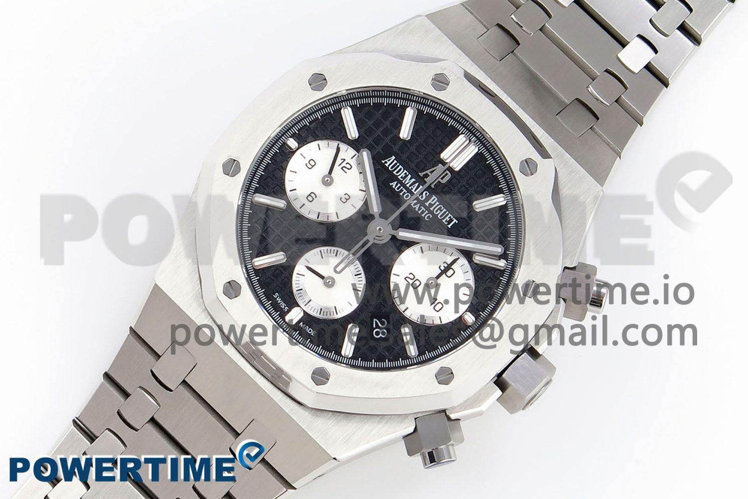 Royal Oak Chrono 26331 SS IPF 1:1 Best Edition Black/White Dial on SS Bracelet A7750 - Image 2