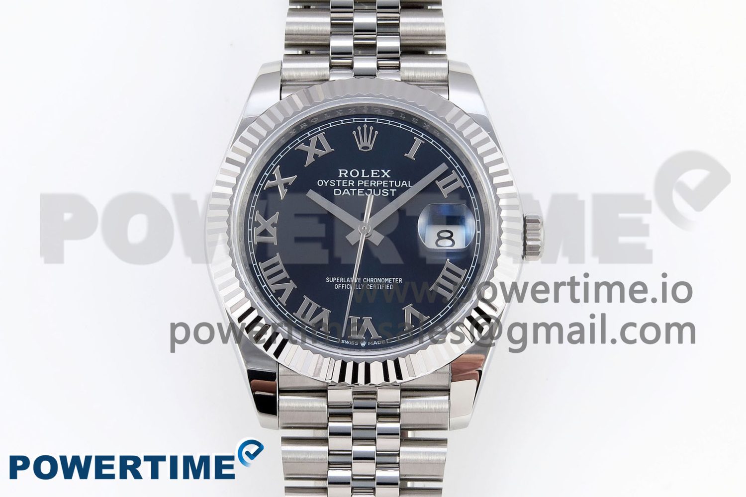 DATEJUST 41MM 126334 904 SS ARF 1:1 BEST EDITION BLUE DIAL ROMAN MARKERS ON JUBILEE BRACELET SH3235 - Image 1